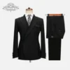 Ellegant Top Pocket Stripe Cenne de graoom Suit