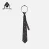 Unisex Neckties Slim Polyester Narrow Neck Tie for Men's