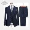 Luxury Chekered Cenne de Graoom Suits