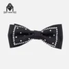 Velvet Rhinestone Large Bow Tie for Men's