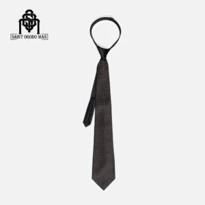 Solid Texture Tie-Skinny Silk for Men