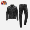 Fashionable Designer Flare Ripped Jeans Set