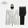 White and Black Tukcedo Suit
